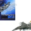 Lockheed F-16CM Fighting Falcon Fighter Aircraft "91-0379, Tiger Tiger 1, 79th Fighter Squadron, Shaw Air Force Base" (2023) United States Air Force "Air Power Series" 1/72 Diecast Model by Hobby Master