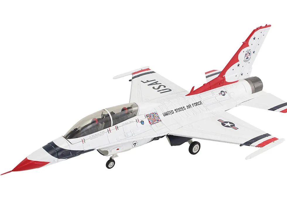 Lockheed F-16D Fighting Falcon Fighter Aircraft "No.7, Thunderbirds, Nellis Air Force Base" (2017) United States Air Force "Air Power Series" 1/72 Diecast Model by Hobby Master
