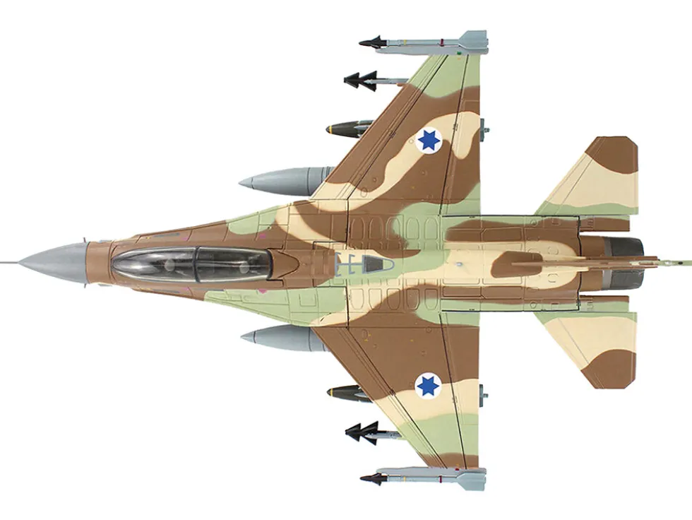 Lockheed F-16D Fighting Falcon Fighter Aircraft "628, Barak, 105 Squadron, The Scorpion" Israeli Air Force "Air Power Series" 1/72 Diecast Model by Hobby Master