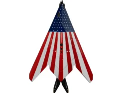 Lockheed F-117 Nighthawk Stealth Aircraft "Affectionately Christine - Stars and Stripes" United States Air Force 1/150 Diecast Model Airplane by Postage Stamp
