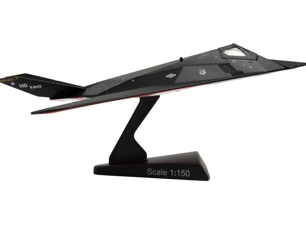 Lockheed F-117 Nighthawk Stealth Aircraft "Affectionately Christine - Stars and Stripes" United States Air Force 1/150 Diecast Model Airplane by Postage Stamp