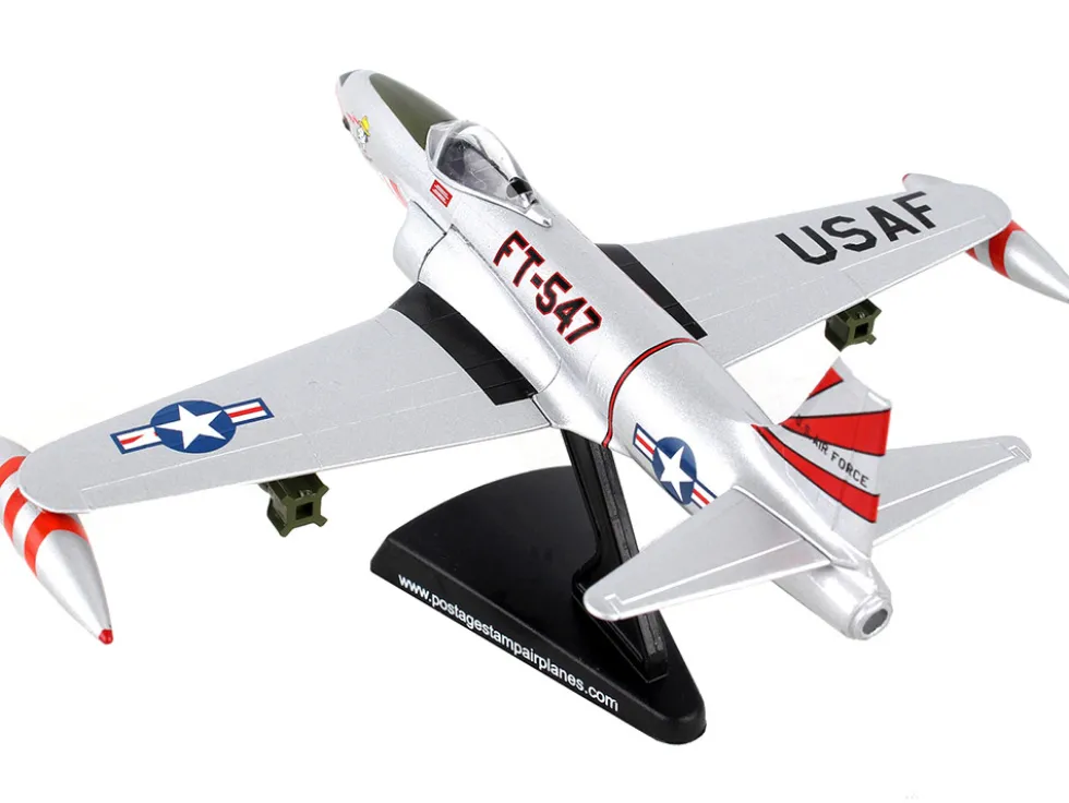 Lockheed F 80 Shooting Star Fighter Aircraft Evil Eye Fleagle Miss Barbara Ann United States Air Force 1/96 Diecast Model Airplane Postage Stamp PS5392-1