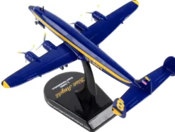 Lockheed L 1049G Super Constellation Commercial Aircraft Blue Angels United States Navy 1/300 Diecast Model Airplane Postage Stamp PS5806-2