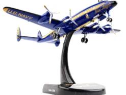 Lockheed L 1049G Super Constellation Commercial Aircraft Blue Angels United States Navy 1/300 Diecast Model Airplane Postage Stamp PS5806-2