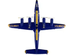 Lockheed L 1049G Super Constellation Commercial Aircraft Blue Angels United States Navy 1/300 Diecast Model Airplane Postage Stamp PS5806-2