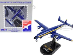 Lockheed L 1049G Super Constellation Commercial Aircraft Blue Angels United States Navy 1/300 Diecast Model Airplane Postage Stamp PS5806-2