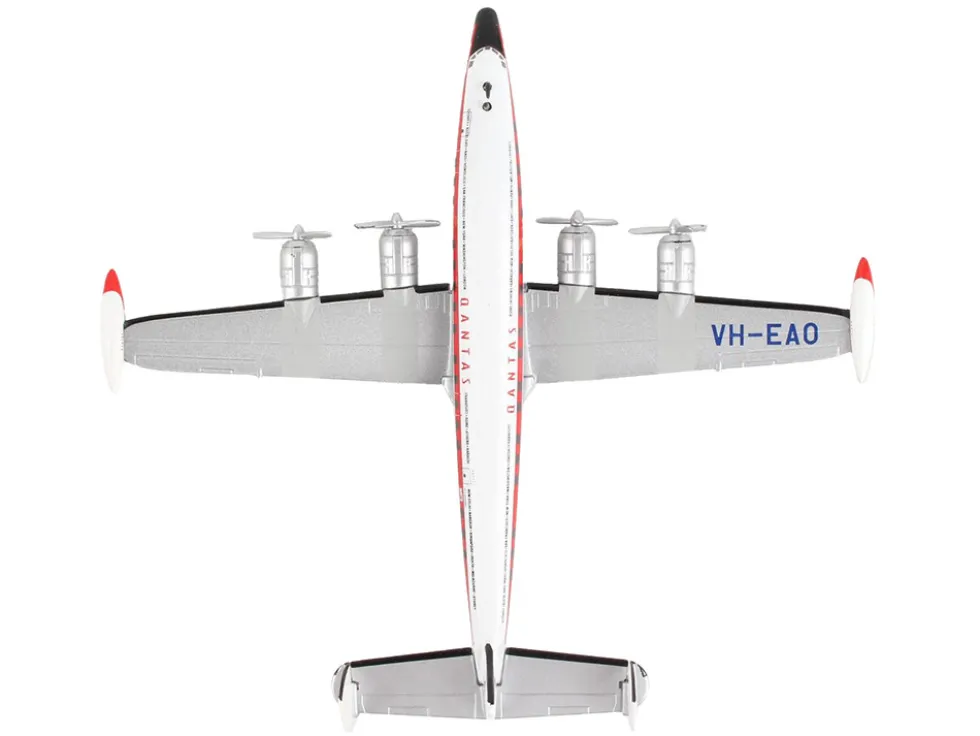 Lockheed L 1049G Super Constellation Commercial Aircraft Qantas Airways 1/300 Diecast Model Airplane Postage Stamp PS5806-4