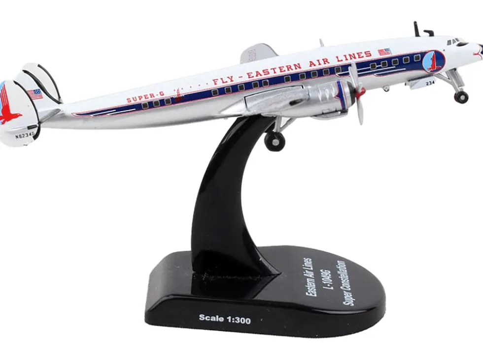 Lockheed L 1049 Super Constellation Commercial Aircraft Eastern Airlines 1/300 Diecast Model Airplane Postage Stamp PS5806-6