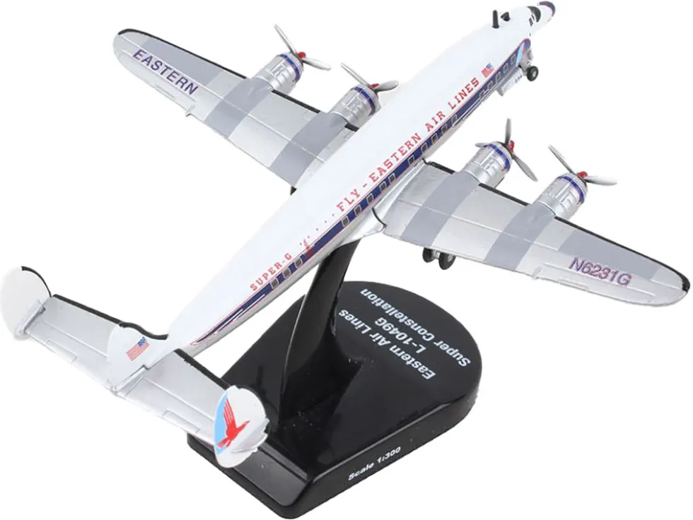 Lockheed L 1049 Super Constellation Commercial Aircraft Eastern Airlines 1/300 Diecast Model Airplane Postage Stamp PS5806-6
