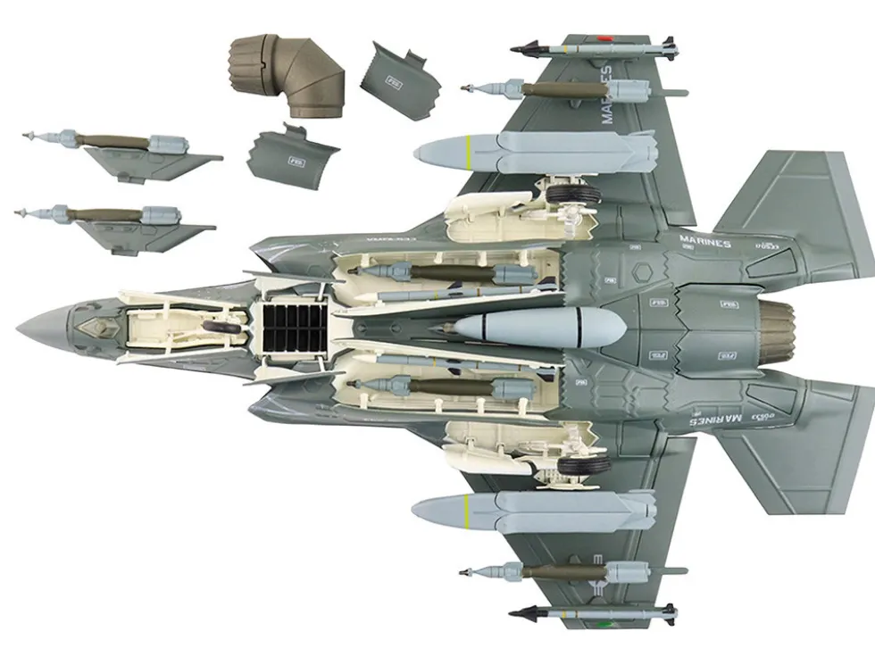 Lockheed Martin F-35B Lightning II Aircraft (Beast Mode) "170533, VMFA-533 Hawks" (2025) United States Marine Corps "Air Power Series" 1/72 Diecast Model by Hobby Master
