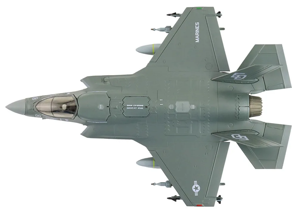Lockheed Martin F-35B Lightning II Aircraft (Beast Mode) "170533, VMFA-533 Hawks" (2025) United States Marine Corps "Air Power Series" 1/72 Diecast Model by Hobby Master
