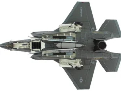 Lockheed Martin F-35B Lightning II Aircraft "Black Death, VMFA-542, MCAS Cherry Point" (2023) United States Marine Corps "Air Power Series" 1/72 Diecast Model by Hobby Master