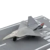 Lockheed Martin F 22 Raptor Stealth Aircraft Gray United States Air Force YF 22 with Runway Section Diecast Model Airplane Runway24 RW145