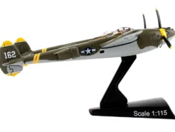 Lockheed P 38J Lightning Fighter Aircraft 23 Skidoo United States Air Force 1/115 Diecast Model Airplane Postage Stamp PS5362-4