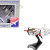 Lockheed P 38J Lightning Fighter Aircraft Marge Pilot Richard Ira Dick Bong United States Air Force 1/115 Diecast Model Airplane Postage Stamp PS5362-3