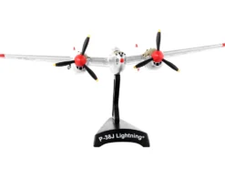 Lockheed P 38J Lightning Fighter Aircraft Marge Pilot Richard Ira Dick Bong United States Air Force 1/115 Diecast Model Airplane Postage Stamp PS5362-3