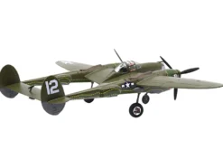 Lockheed P-38 Lightning Fighter Aircraft "Haleakala II, 80th FG, 459th FS Twin Dragons" (1944) United States Army Air Forces 1/72 Diecast Model by Militaria Die Cast