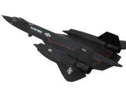 Lockheed SR-71B Blackbird Stealth Aircraft "9th Strategic Reconnaissance Wing, Beale Air Base, Gumby" United States Air Force 1/200 Diecast Model Airplane by Herpa
