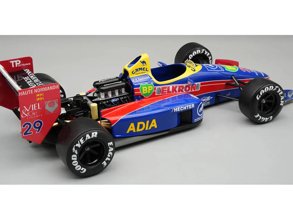 Lola LC88 #29 Aguri Suzuki "Larrousse Calmels" Formula One F1 "Japanese GP" (1988) with Display Case "Mythos Series" Limited Edition to 70 pieces Worldwide 1/18 Model Car by Tecnomodel