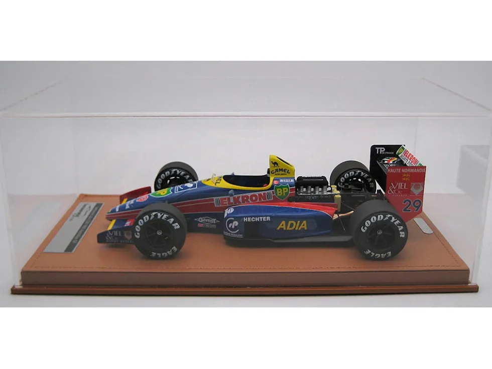 Lola LC88 #29 Pierre-Henri Raphanel "Larrousse Calmels" Formula One F1 "Australian GP" (1988) with Display Case "Mythos Series" Limited Edition to 35 pieces Worldwide 1/18 Model Car by Tecnomodel