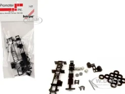 Long Chassis Kit for Kenworth, Peterbilt, and GMC Cabs 1/87 (HO) Plastic Model by Promotex