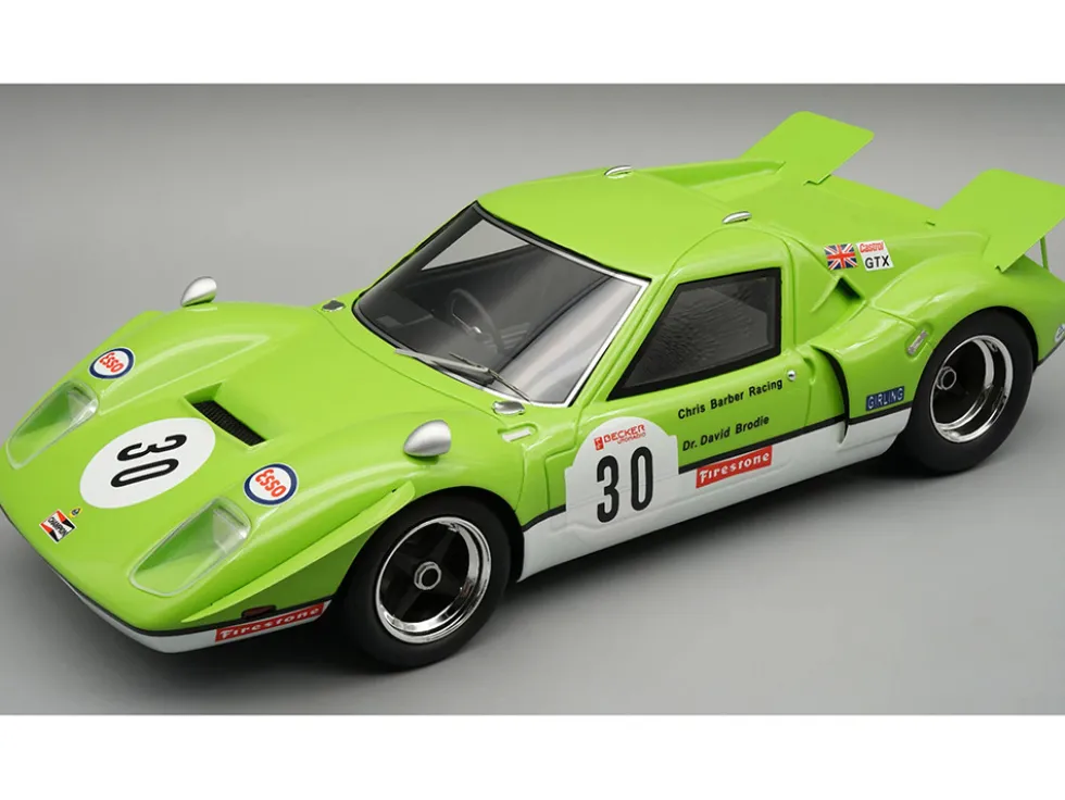 Lotus 62 #30 David Brodie "Chris Barber Racing Team" "Nurburgring 500 Kilometres" (1971) "Mythos Series" with Display Case Limited Edition to 45 pieces Worldwide 1/18 Model Car by Tecnomodel