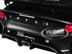 Lotus 3-Eleven Matt Black with Gloss Black Accents 1/18 Model Car Autoart 75391