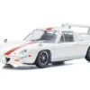 Lotus Europa RHD (Right Hand Drive) White with Red Stripe "The Circuit Wolf" Manga 1/64 Diecast Model Car by Kyosho