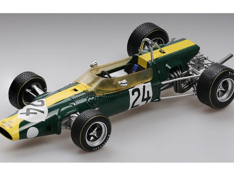 Lotus 48 #24 Jackie Oliver Formula One F1 "German GP" (1967) "Mythos Series" Limited Edition to 40 pieces Worldwide 1/18 Model Car by Tecnomodel