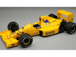 Lotus 101 #11 Nelson Piquet 3rd Place Formula One F1 "British GP" (1989) "Mythos Series" with Display Case Limited Edition to 55 pieces Worldwide 1/18 Model Car by Tecnomodel