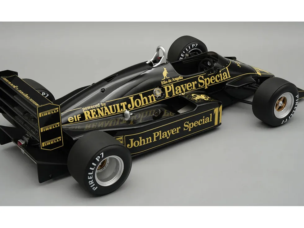 Lotus 94T #11 Elio de Angelis "John Player Special Team Lotus" Formula One F1 "European GP" (1983) with Display Case "Mythos Series" Limited Edition to 45 pieces Worldwide 1/18 Model Car by Tecnomodel