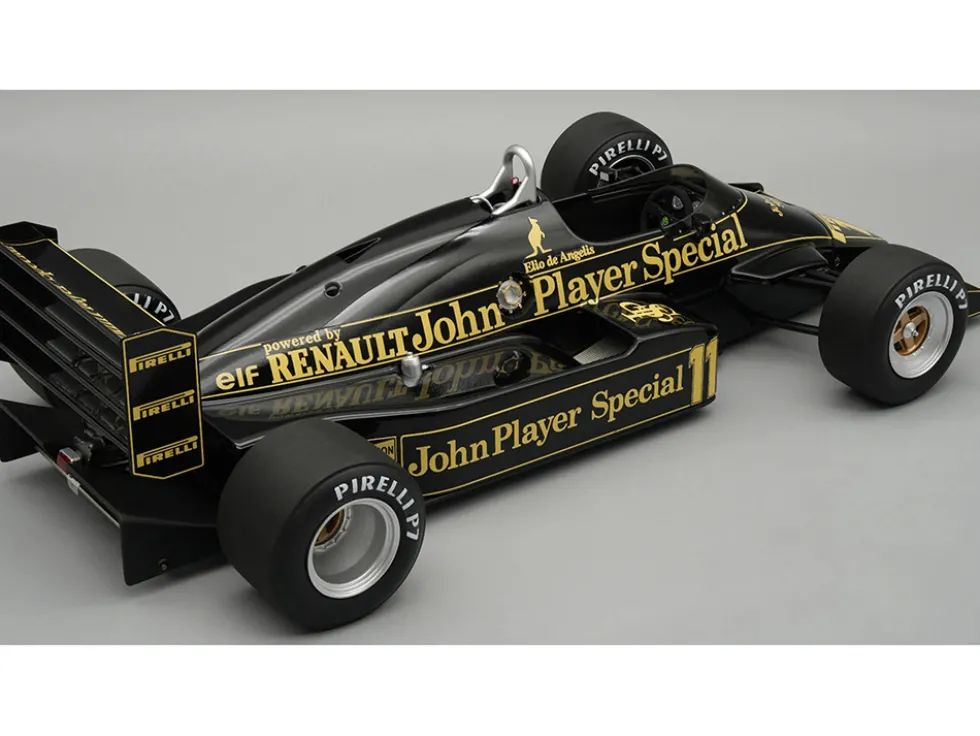 Lotus 94T #11 Elio de Angelis "John Player Special Team Lotus" Formula One F1 "Dutch GP" (1983) with Display Case "Mythos Series" Limited Edition to 50 pieces Worldwide 1/18 Model Car by Tecnomodel