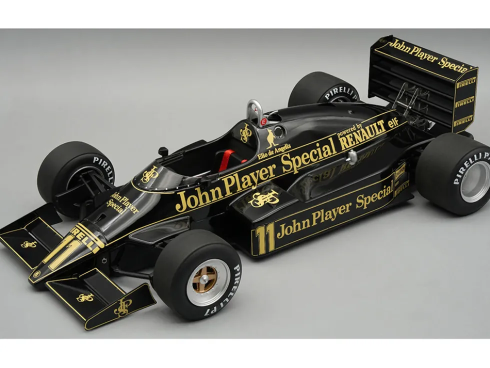 Lotus 94T #11 Elio de Angelis "John Player Special Team Lotus" Formula One F1 "Dutch GP" (1983) with Display Case "Mythos Series" Limited Edition to 50 pieces Worldwide 1/18 Model Car by Tecnomodel