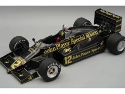 Lotus 94T #12 Nigel Mansell "John Player Special Team Lotus" 3rd Place Formula One F1 "European GP" (1983) with Display Case "Mythos Series" Limited Edition to 65 pieces Worldwide 1/18 Model Car by Tecnomodel