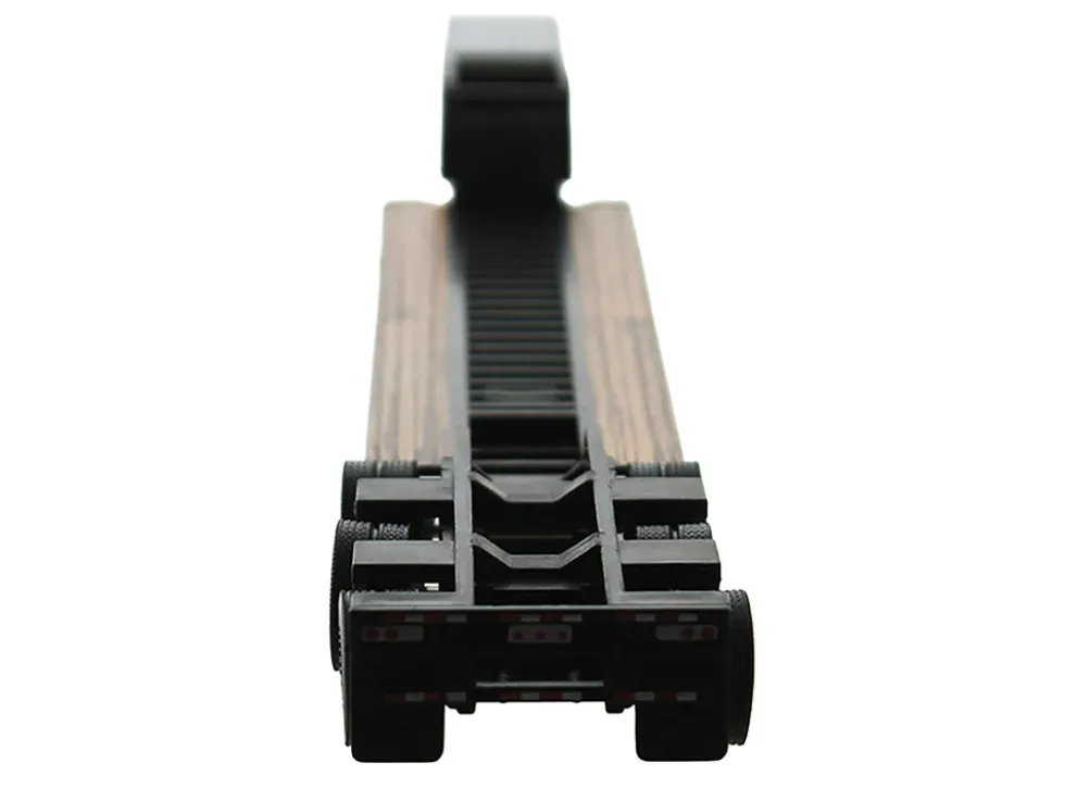 Low Boy Flatbed Trailer Black 1/87 (HO) Plastic Model Car by HO Logistics