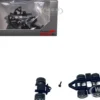 Lowboy Tri-Axle Booster with Integrated Rear Axle (2 Sets) 1/87 (HO) Plastic Model by Promotex