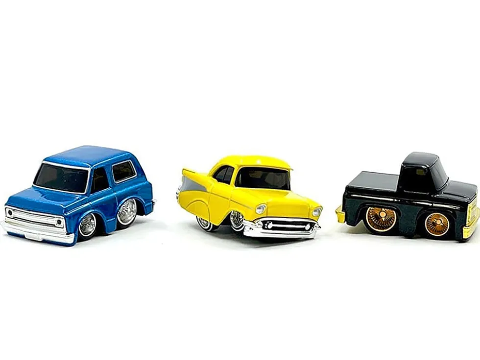 Lowriders Series 2 Chevrolet Triple Pack Set of 3 Cars Diecast Model Cars by CarTuned