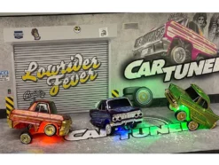 Lowriders Show Glow Series 2 Set of 8 Pieces Diecast Model Cars by CarTuned