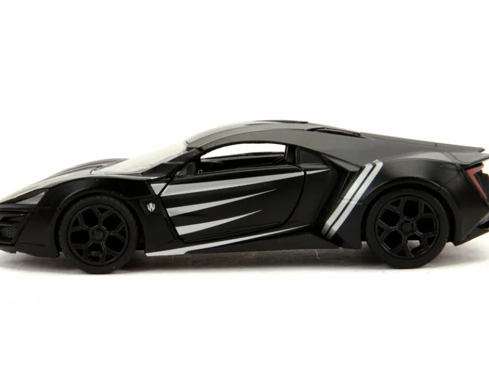Lykan Hypersport Black Panther Theme Marvel Series 1/32 Diecast Model Car Jada 30302