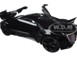 Lykan Hypersport Glossy Black 1/24 Diecast Model Cars Jada 98074