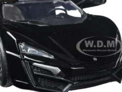 Lykan Hypersport Glossy Black 1/24 Diecast Model Cars Jada 98074