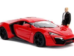 Lykan Hypersport Red Lights Dom Figurine Fast & Furious Movie 1/18 Diecast Model Car Jada 31140