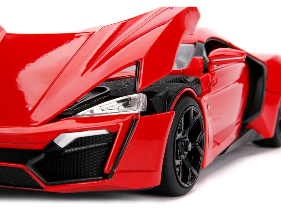 Lykan Hypersport Red Lights Dom Figurine Fast & Furious Movie 1/18 Diecast Model Car Jada 31140