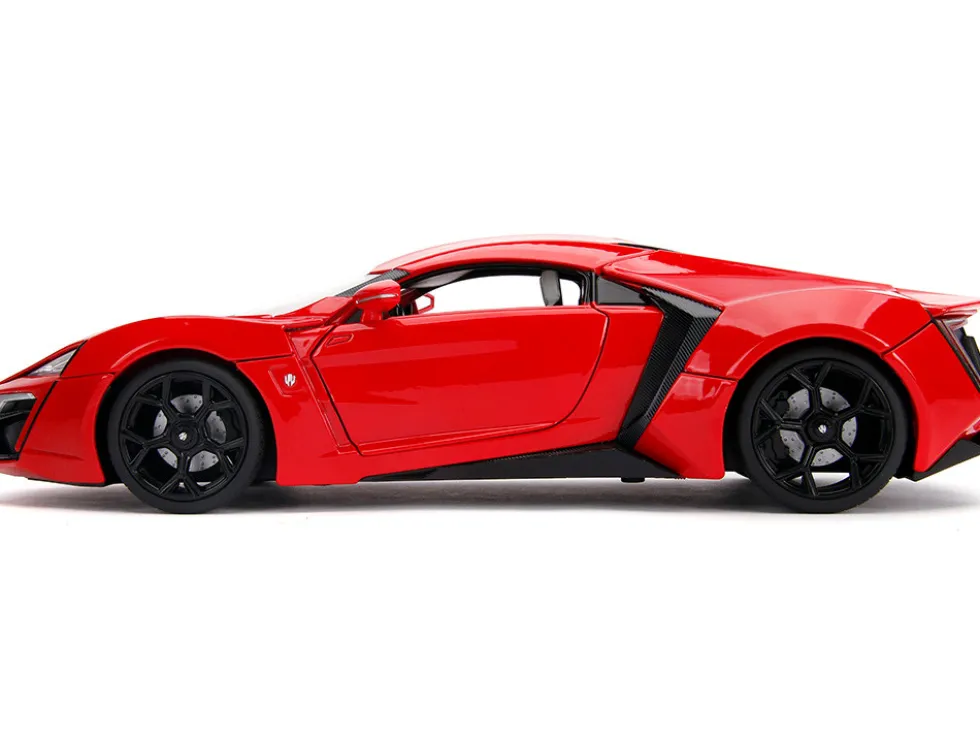 Lykan Hypersport Red Lights Dom Figurine Fast & Furious Movie 1/18 Diecast Model Car Jada 31140