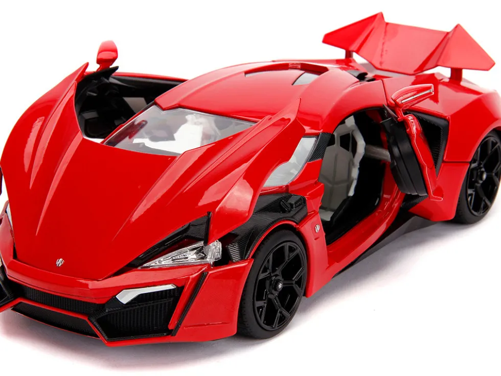 Lykan Hypersport Red Lights Dom Figurine Fast & Furious Movie 1/18 Diecast Model Car Jada 31140