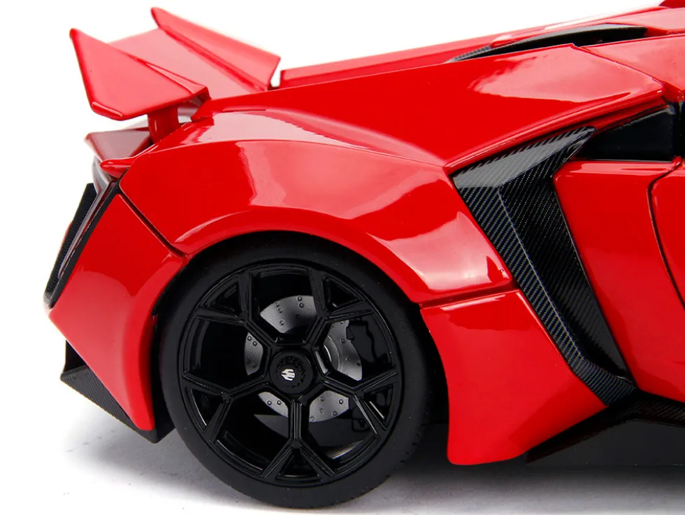 Lykan Hypersport Red Lights Dom Figurine Fast & Furious Movie 1/18 Diecast Model Car Jada 31140