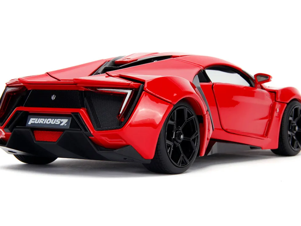 Lykan Hypersport Red Lights Dom Figurine Fast & Furious Movie 1/18 Diecast Model Car Jada 31140