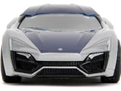 Lykan Hypersport Silver Metallic and Purple Pink Slips Series 1/32 Diecast Model Car Jada 35415