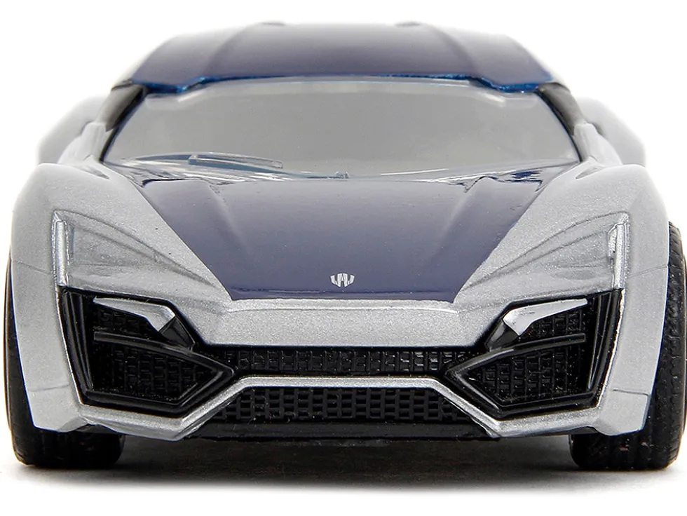 Lykan Hypersport Silver Metallic and Purple Pink Slips Series 1/32 Diecast Model Car Jada 35415