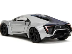 Lykan Hypersport Silver Metallic and Purple Pink Slips Series 1/32 Diecast Model Car Jada 35415